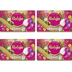 Albert Heijn Robijn Tropical Capsules 4-pack aanbieding