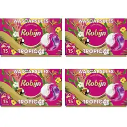Albert Heijn Robijn Tropical Capsules 4-pack aanbieding