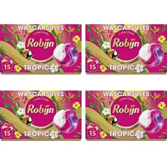 Albert Heijn Robijn Tropical Capsules 4-pack aanbieding