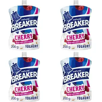 Albert Heijn Melkunie kers yoghurt zonnebloempitten 4-pack aanbieding