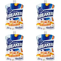 Albert Heijn Melkunie perzik yoghurt zonnebloempitten 4-pack aanbieding