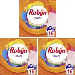 Albert Heijn Robijn Wasmiddeldoekjes color 3-pack aanbieding