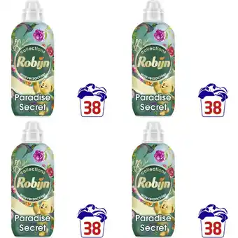 Albert Heijn Robijn Paradise secret Wasverzachter 4-pack aanbieding
