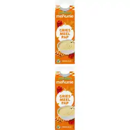 Albert Heijn Melkunie Griesmeelpap 2-pack aanbieding