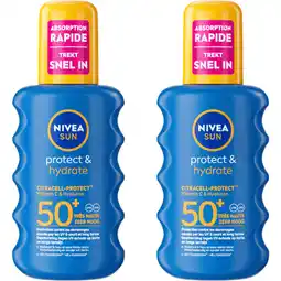 Albert Heijn Nivea Sun Protect hydrate zonnebrand spf50 2-pack aanbieding