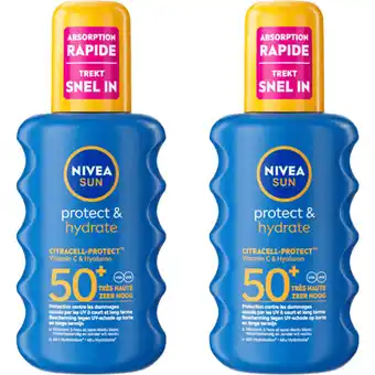 Albert Heijn Nivea Sun Protect hydrate zonnebrand spf50 2-pack aanbieding