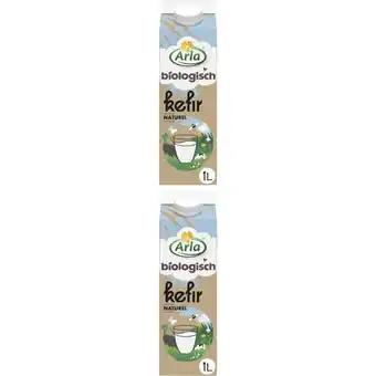 Albert Heijn Arla Biologisch kefir naturel 2-pack aanbieding