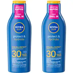 Albert Heijn Nivea Sun Protect hydrate zonnecrÃ¨me spf30 2-pack aanbieding