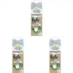 Albert Heijn Arla Biologisch kefir naturel 3-pack aanbieding