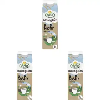 Albert Heijn Arla Biologisch kefir naturel 3-pack aanbieding