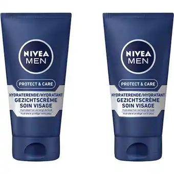Albert Heijn NIVEA Protect & care gezichtscreme 2-pack aanbieding