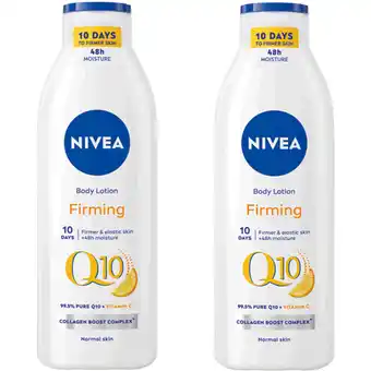 Albert Heijn NIVEA 10 verstevigende body lotion 2-pack aanbieding