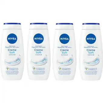 Albert Heijn NIVEA Creme soft douchecreme 4-pack aanbieding