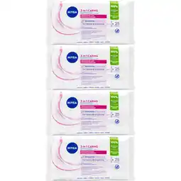 Albert Heijn NIVEA Reinigingsdoekjes droge/gevoelige 4-pack aanbieding