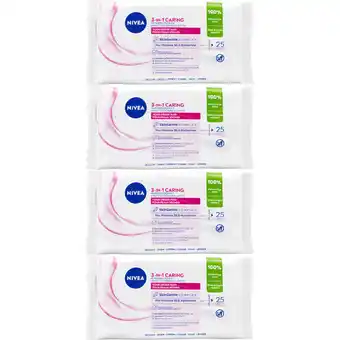 Albert Heijn NIVEA Reinigingsdoekjes droge/gevoelige 4-pack aanbieding