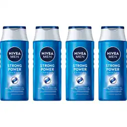 Albert Heijn NIVEA Men strong power shampoo 4-pack aanbieding