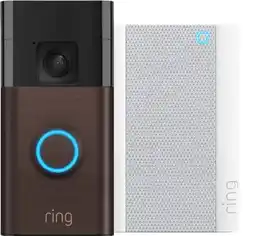 Coolblue Ring Battery Video Doorbell Brons + Chime Pro aanbieding