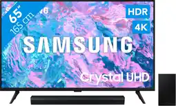 Coolblue Samsung Crystal UHD 65CU7040 (2024) + Soundbar aanbieding