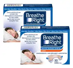 De Online Drogist Breathe Right Neusstrips Normale Huid - Large 2x30ST aanbieding