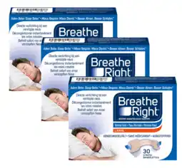 De Online Drogist Breathe Right Neusstrips Normale Huid - Large 3x30ST aanbieding