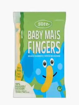 Flink Sore Baby Mais Fingers Naturel 35g aanbieding