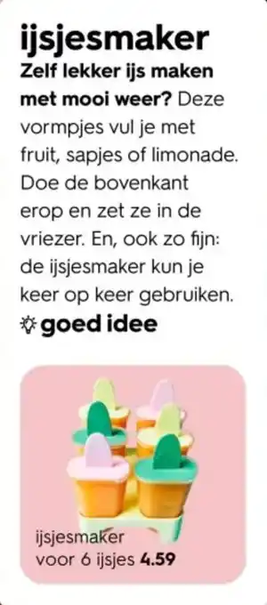 HEMA Ijsjesmaker aanbieding