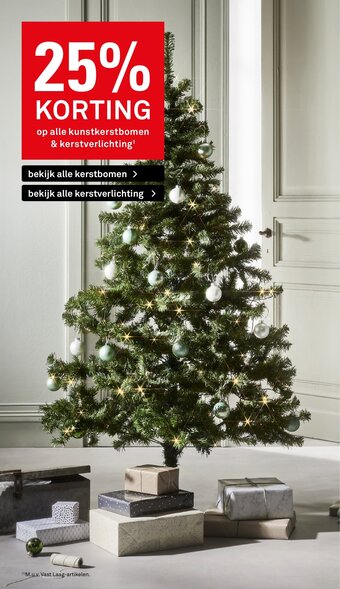Karwei Op Alle Kunstkerstbomen & kerstverlichting aanbieding