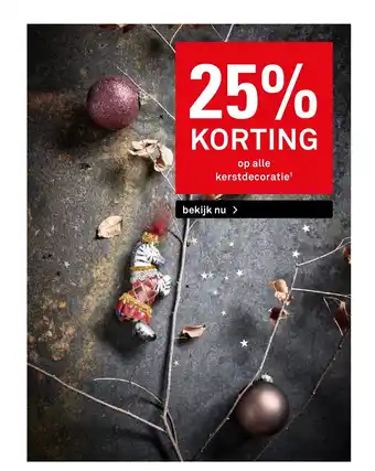 Karwei Op alle kerstdecoratie aanbieding