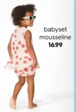 HEMA Babyset mousseline aanbieding