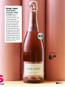 HEMA Copa sabia cava brut rosé aanbieding