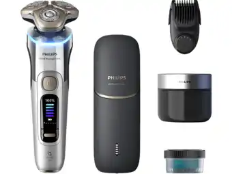 MediaMarkt Philips Shaver I9000 Prestige Ultra Wet&dry Xp9404/46 Scheerapparaat Zilver aanbieding