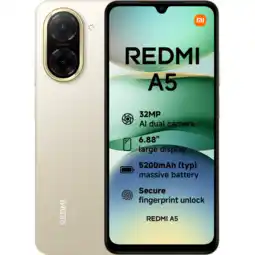 MediaMarkt Xiaomi Redmi A5 3gb Ram 64gb Rom Goud - 64 Gb aanbieding
