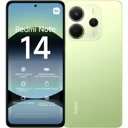 MediaMarkt Xiaomi Redmi Note 14 - 4g 128gb Lime Groen 128 Gb aanbieding
