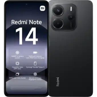 MediaMarkt Xiaomi Redmi Note 14 - 4g 128gb Midnight Zwart 128 Gb aanbieding