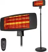 Praxis Auronic Terrasverwarmer - Zwart - Staand/Hangend - 2000W - Afstandsbediening aanbieding