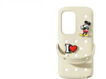 MediaMarkt Samsung Crocs Telefoonhoesje Voor Samsung Galaxy S25 Ultra Beige aanbieding