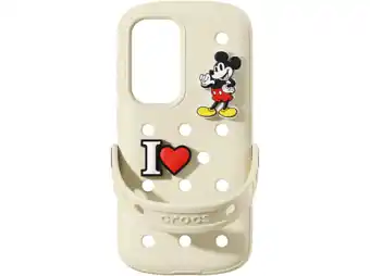 MediaMarkt Samsung Crocs Telefoonhoesje Voor Samsung Galaxy S25 Beige aanbieding