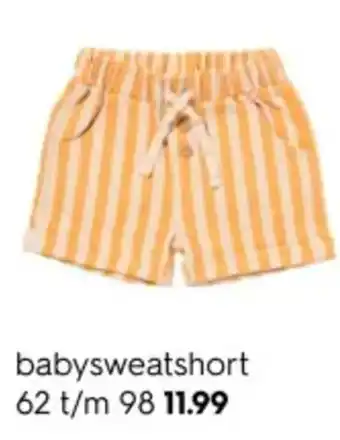 HEMA Babysweatshort aanbieding
