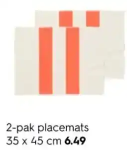 HEMA 2 pak placemats aanbieding