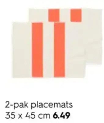 HEMA 2 pak placemats aanbieding