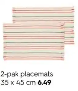 HEMA 2 pak placemats aanbieding
