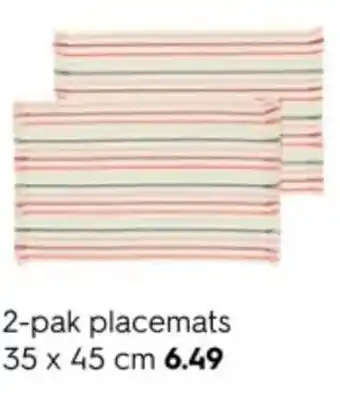 HEMA 2 pak placemats aanbieding