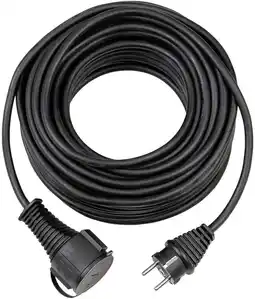 Amazon Brennenstuhl hoogwaardige rubberen verlengkabel (25 m, IP44, kabel voor buiten) zwart aanbieding