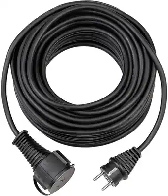 Amazon Brennenstuhl hoogwaardige rubberen verlengkabel (25 m, IP44, kabel voor buiten) zwart aanbieding