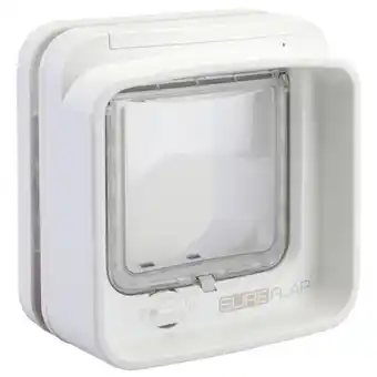 Pets Place Sureflap Dierenluik Microchip Dualscan - Kattenluik - 20x7x20 cm Wit aanbieding