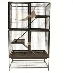Pets Place Keddoc Rattenkooi Home Studio - Dierenverblijf - 78x52x138 cm aanbieding