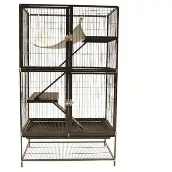 Pets Place Keddoc Rattenkooi Home Studio - Dierenverblijf - 78x52x138 cm aanbieding
