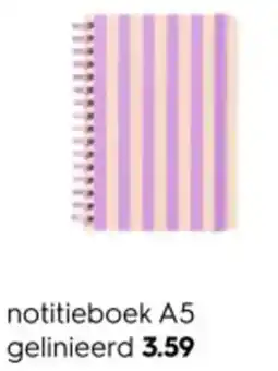 HEMA Notitieboek A5 gelinieerd aanbieding