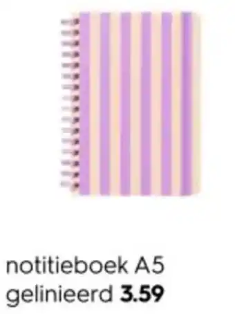 HEMA Notitieboek A5 gelinieerd aanbieding