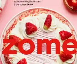 HEMA Aardbeienslagroomtaart aanbieding